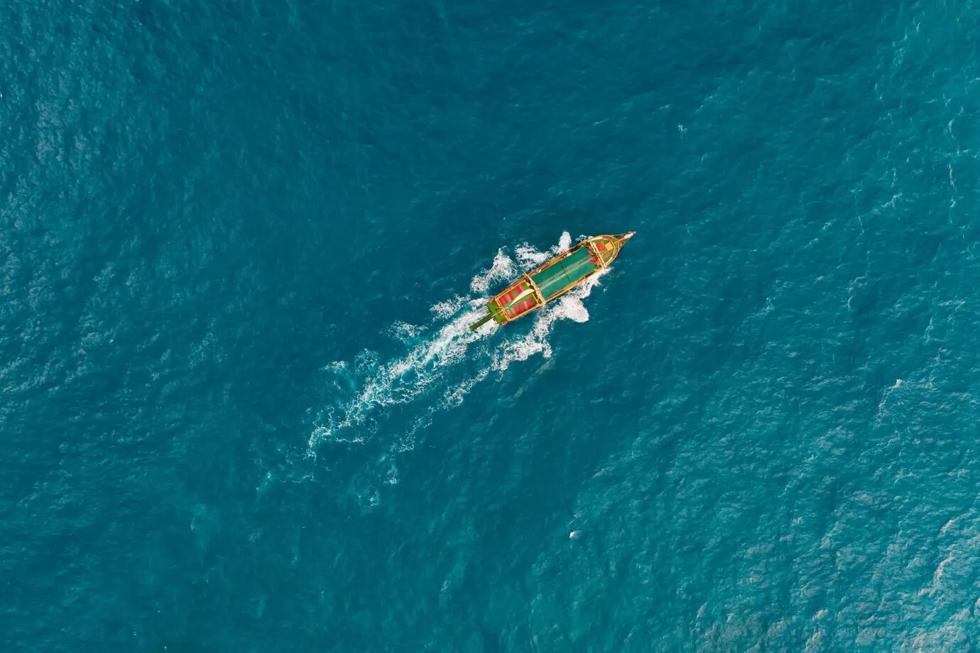 A sailboat in the Mediterranean Sea